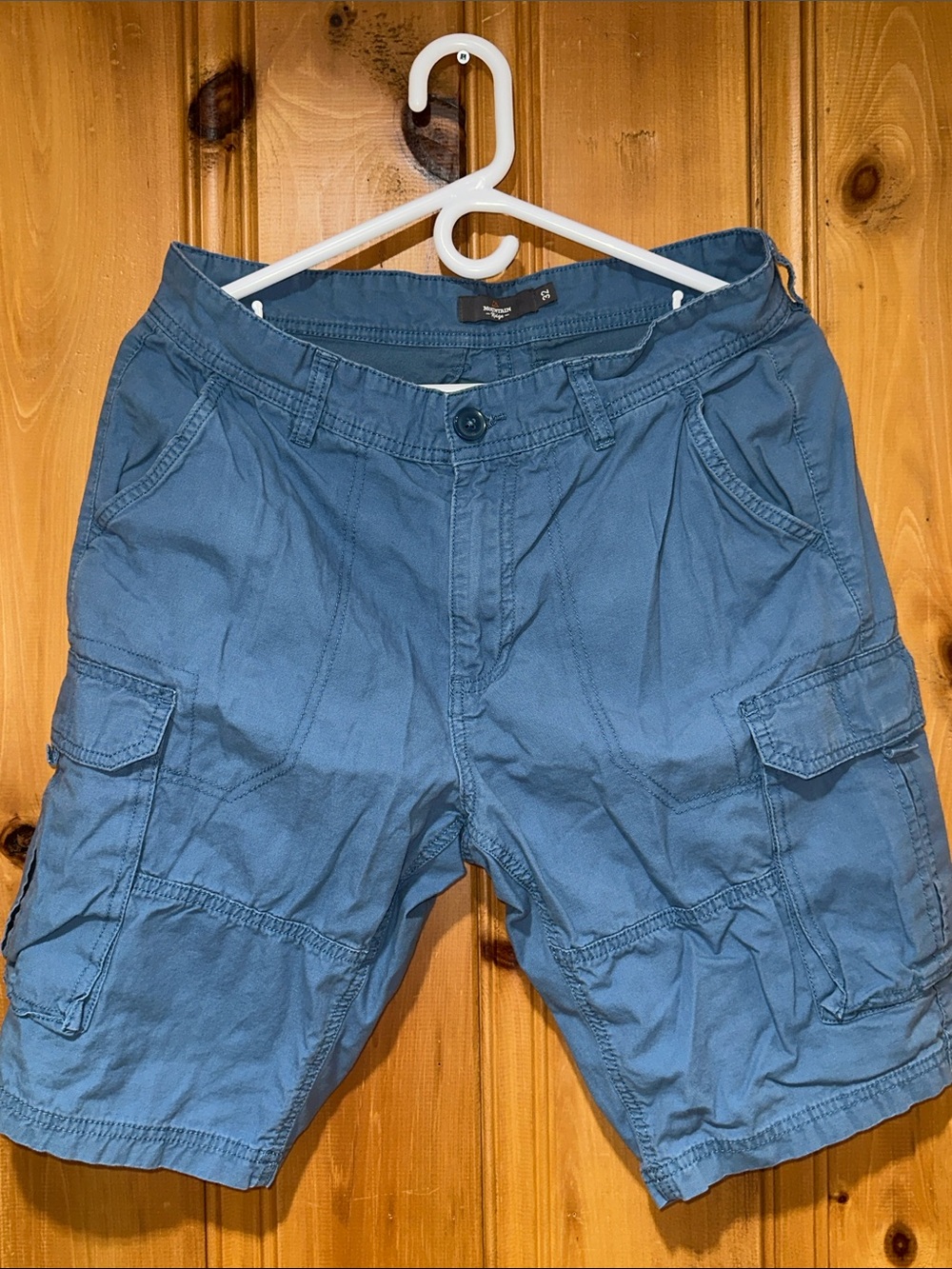 Men's Slate Blue Cargo Shorts with Utility Pockets